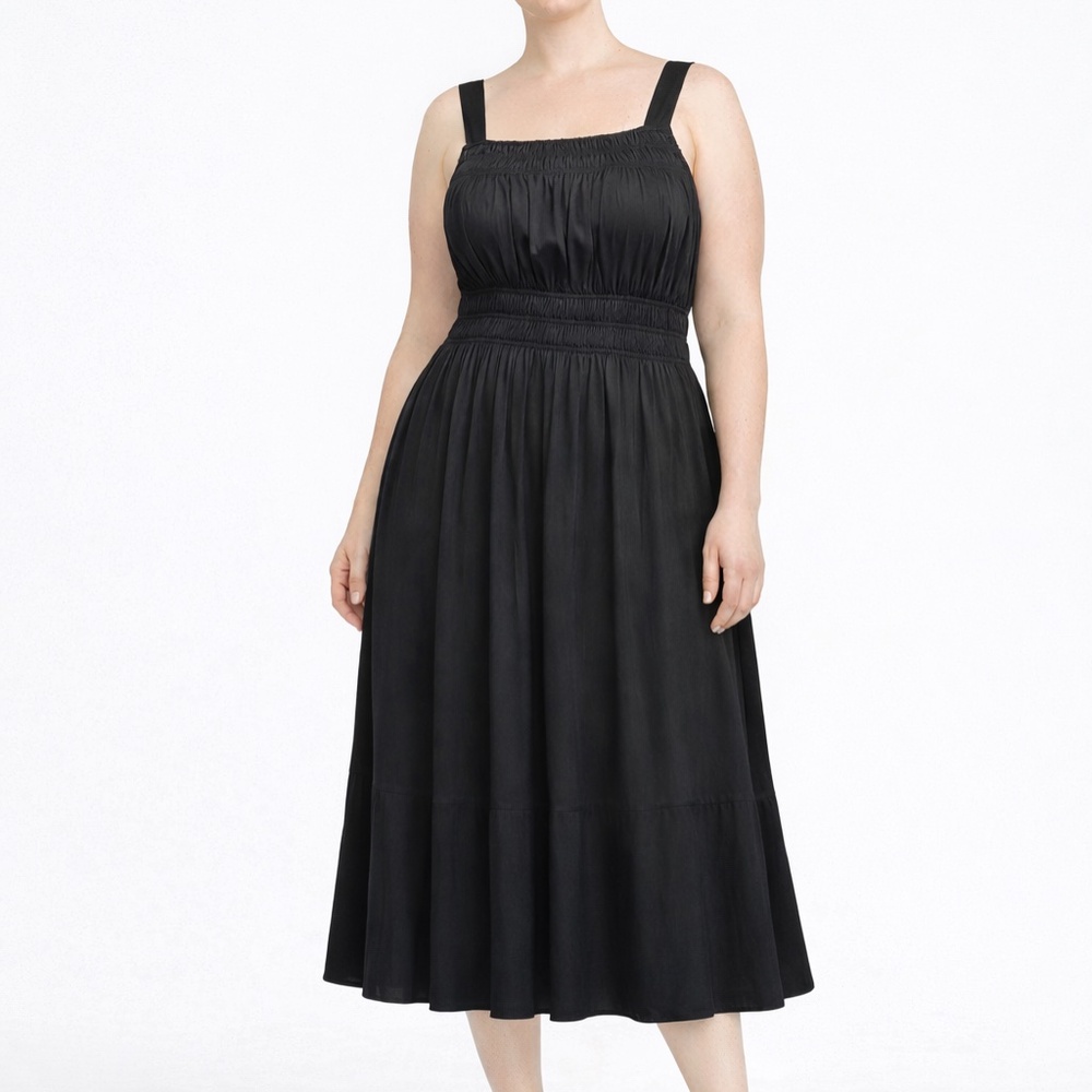 Elie Tahari - Pleated Midi Dress